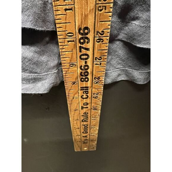 Soft Surroundings Linen Tunic Top Womens Size L Grey Coastal Lagenlook - Picture 5 of 6